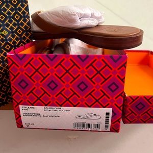Tory Burch Benton Thong Sandal. Bought for myself and little too big for me